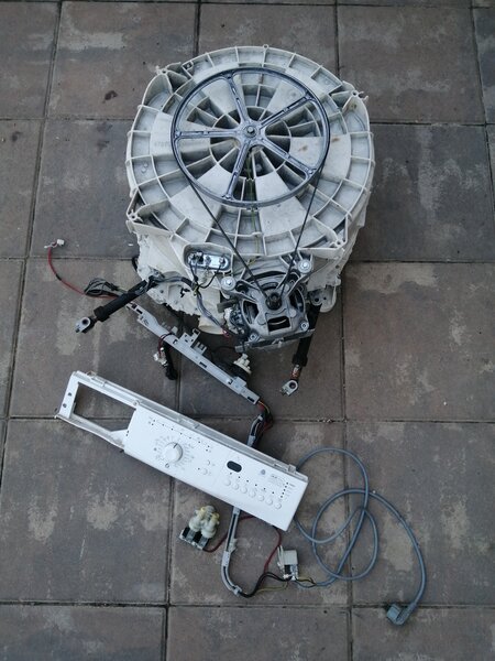 Whirlpool 6-th sense - motor, cuva si instalatie electrica